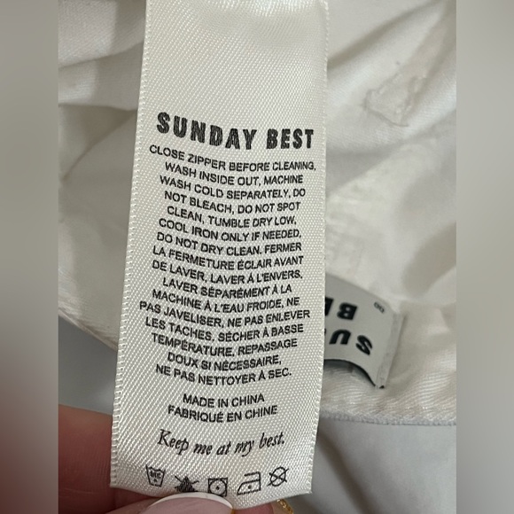 Aritzia Sunday Best Jaden Pant White Size 00 - Picture 8 of 9